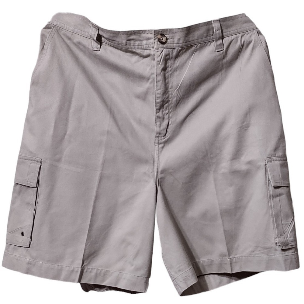 Disney Store Shorts Cargo Large Men's Chino Khaki Original Beige Stretch Waist #